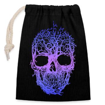 Symbole Tribal Mystique Fusion Ornement Traditionnel - Sac cadeau en coton avec cordon (14 x 20 cm) - noir - Devant