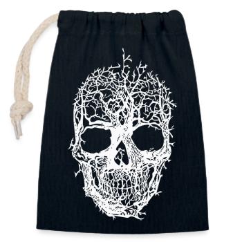 Symbole Tribal Mystique Fusion Ornement Traditionnel - Sac cadeau en coton avec cordon (14 x 20 cm) - bleu marine - Devant