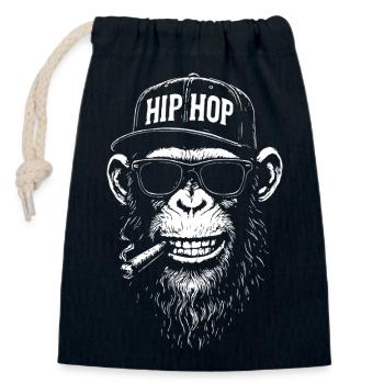 Hip Hop Chimp Cap Sunglasses - Closable cotton gift bag (14x20cm) - navy - Front