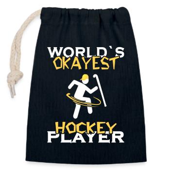 Feldhockey Hockey hockey-player Hockeyverein - Verschließbarer Geschenkbeutel aus Baumwolle (14x20cm) - Navy - Vorne