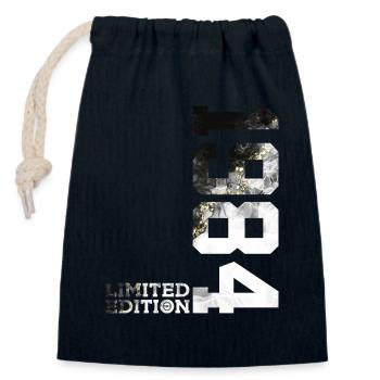 42ND BIRTHDAY LIMITED EDITION 1984 - Closable cotton gift bag (14x20cm) - navy - Front
