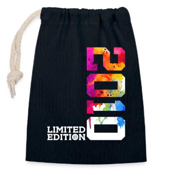 16TH BIRTHDAY LIMITED EDITION 2010 - Closable cotton gift bag (14x20cm) - navy - Front