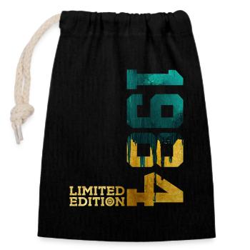 42ND BIRTHDAY LIMITED EDITION 1984 - Closable cotton gift bag (14x20cm) - black - Front