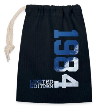LIMITED EDITION 1984 42ND BIRTHDAY - Closable cotton gift bag (14x20cm) - navy - Front