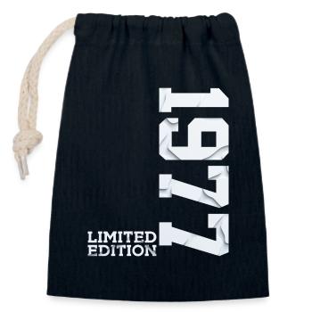 49TH BIRTHDAY LIMITED EDITION 1977 - Closable cotton gift bag (14x20cm) - navy - Front