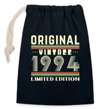 30 Jahre 1994 Vintage Jubiläumsgeschenk - Verschließbarer Geschenkbeutel aus Baumwolle (14x20cm) - Navy - Vorne