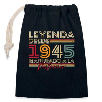 Legende seit 1945 Geburtstagsgeschenk - Verschließbarer Geschenkbeutel aus Baumwolle (14x20cm) - Navy - Vorne