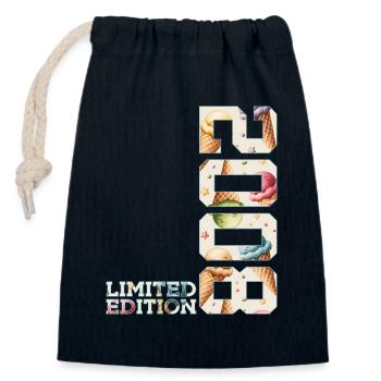 SOMMER LIMITED EDITION 2008 EIS 18. GEBURTSTAG - Closable cotton gift bag (14x20cm) - navy - Front