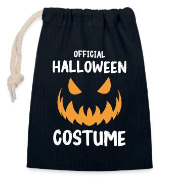 Halloween Costume Creepy - Closable cotton gift bag (14x20cm) - navy - Front