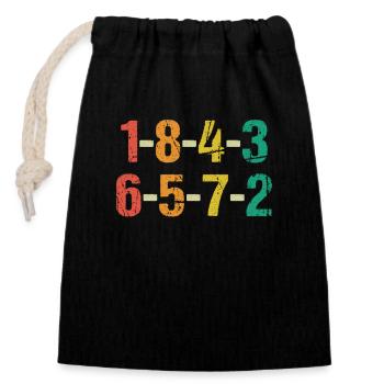 V8 engine 8 cylinder displacement car tuning tuner - Closable cotton gift bag (14x20cm) - black - Front