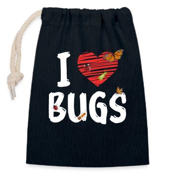 Insekten Entomologe Biologie - Verschließbarer Geschenkbeutel aus Baumwolle (14x20cm) - Navy - Vorne