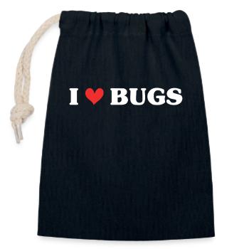 Insekten Entomologe Biologie - Verschließbarer Geschenkbeutel aus Baumwolle (14x20cm) - Navy - Vorne