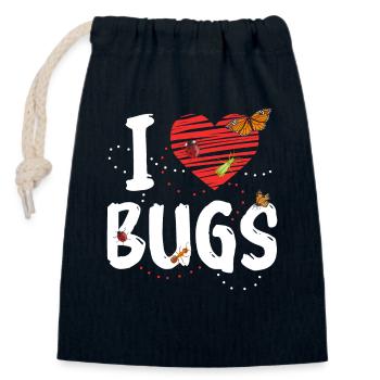 Insekten Entomologe Biologie - Verschließbarer Geschenkbeutel aus Baumwolle (14x20cm) - Navy - Vorne