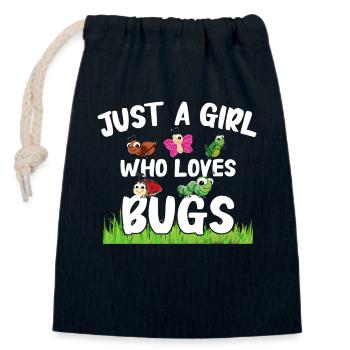Insekten Entomologe Biologie - Verschließbarer Geschenkbeutel aus Baumwolle (14x20cm) - Navy - Vorne