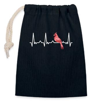 Kardinal Rotkardinal Vogel Roter Kardinal - Verschließbarer Geschenkbeutel aus Baumwolle (14x20cm) - Navy - Vorne