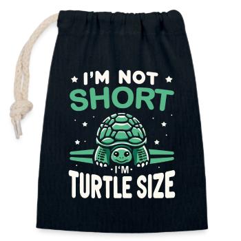 Turtle Sea Turtle Turtle Animal - Closable cotton gift bag (14x20cm) - navy - Front