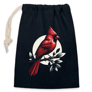 Kardinal Rotkardinal Vogel Roter Kardinal - Verschließbarer Geschenkbeutel aus Baumwolle (14x20cm) - Navy - Vorne