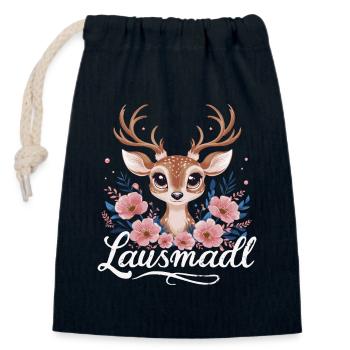État libre de Bavière Bavarois - Sac cadeau en coton avec cordon (14 x 20 cm) - bleu marine - Devant