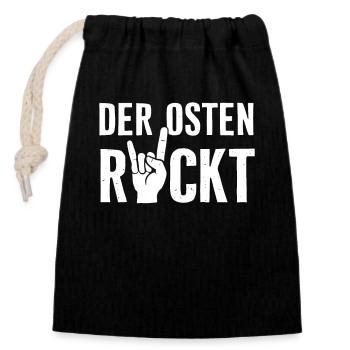 East Germany East East East GDR Home Eastern Bloc - Closable cotton gift bag (14x20cm) - black - Front