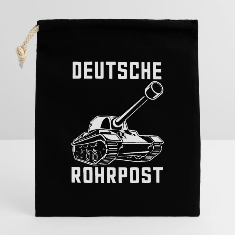 Panzer Kampfpanzer Panzerkampfwagen Panzerfahrer Verschließbarer Geschenkbeutel aus Baumwolle (14x20cm)