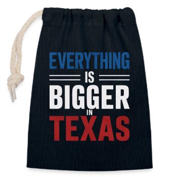 Texas State Texans Texas - Closable cotton gift bag (14x20cm) - navy - Front