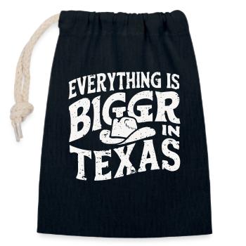 Texas State Texans Texas - Closable cotton gift bag (14x20cm) - navy - Front