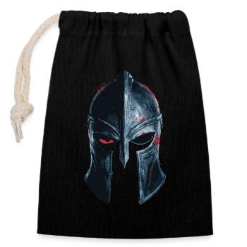 Crusader Knights Templar Middle Ages - Closable cotton gift bag (14x20cm) - black - Front