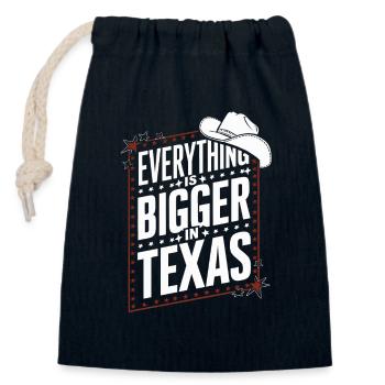 Texas State Texans Texas - Closable cotton gift bag (14x20cm) - navy - Front
