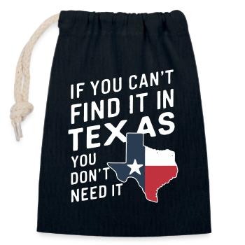 Texas State Texans Texas - Closable cotton gift bag (14x20cm) - navy - Front