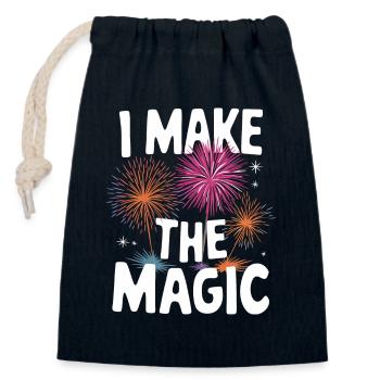 Pyrotechnics Fireworks Pyrotechnics - Closable cotton gift bag (14x20cm) - navy - Front