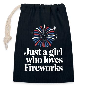 Pyrotechnics Fireworks Pyrotechnics - Closable cotton gift bag (14x20cm) - navy - Front