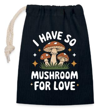 Pilz Pilze Funghi Champignon - Verschließbarer Geschenkbeutel aus Baumwolle (14x20cm) - Navy - Vorne