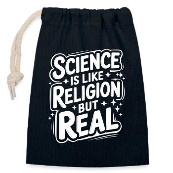 Atheismus Atheist Anti-Religion Agnostiker - Verschließbarer Geschenkbeutel aus Baumwolle (14x20cm) - Navy - Vorne