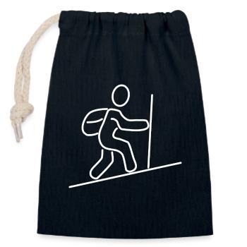 Mountain Hikers Mountaineers - Closable cotton gift bag (14x20cm) - navy - Front
