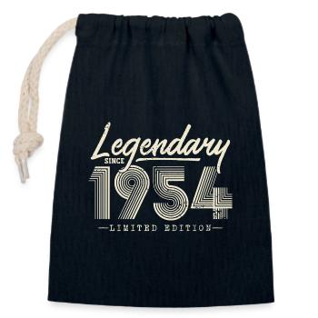 Legendary since 1954 - Closable cotton gift bag (14x20cm) - navy - Front