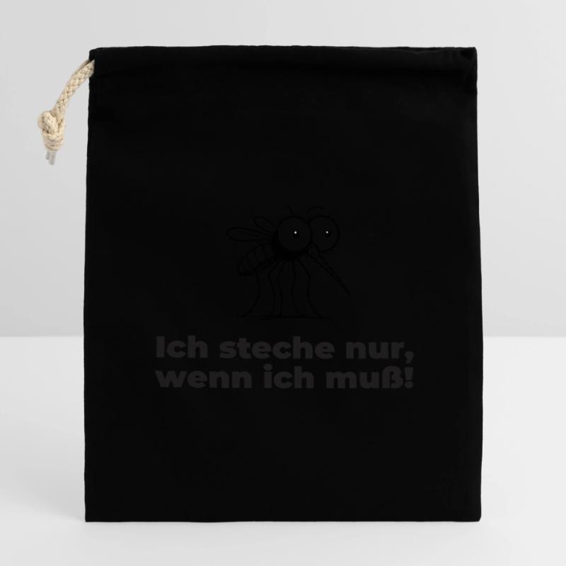Stechmücke Verschließbarer Geschenkbeutel aus Baumwolle (14x20cm)