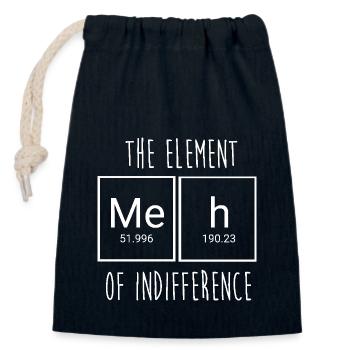 Periodic table - Closable cotton gift bag (14x20cm) - navy - Front