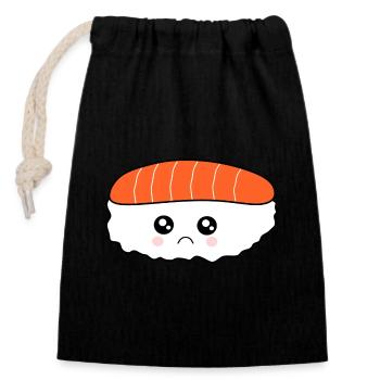 Kawaii food Kawaii Kostüm Kawaii - Verschließbarer Geschenkbeutel aus Baumwolle (14x20cm) - Schwarz - Vorne
