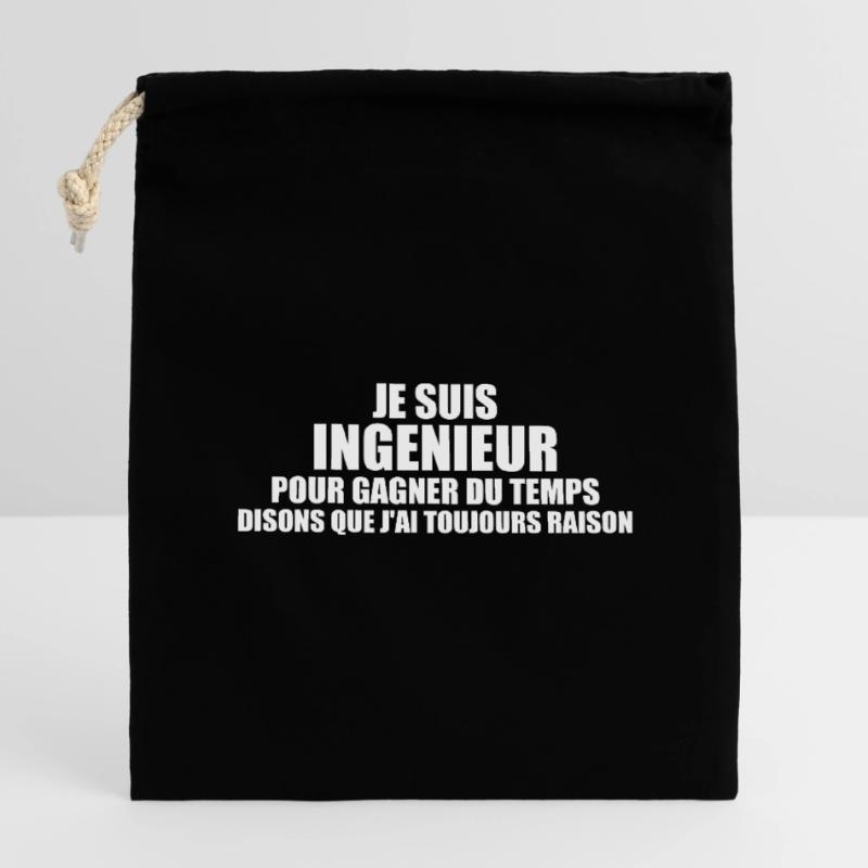 Engineering - Mechanics - Engineers - Engineer Closable cotton gift bag (14x20cm)