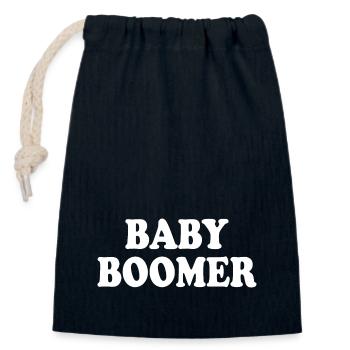 Baby boomer - Verschließbarer Geschenkbeutel aus Baumwolle (14x20cm) - Navy - Vorne
