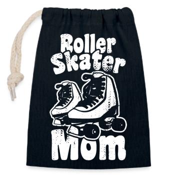 Roller Skater Mother - Closable cotton gift bag (14x20cm) - navy - Front