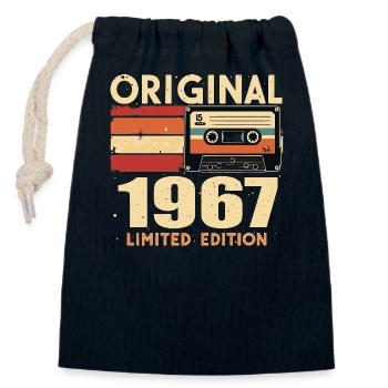 Geburtstag 1967 - Legendär Seit 1967 Geschenk 1967 - Verschließbarer Geschenkbeutel aus Baumwolle (14x20cm) - Navy - Vorne