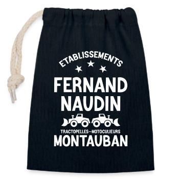Tontons Flingueurs, Film Culte, Film Comique - Sac cadeau en coton avec cordon (14 x 20 cm) - bleu marine - Devant