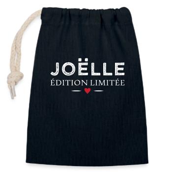 Humor Joëlle Limited Edition Woman Name Joëlle - Closable cotton gift bag (14x20cm) - navy - Front
