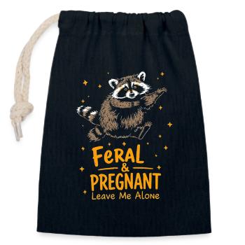 Schwangerschaft Neue Mutter Süßigkeiten Herz Niedliche Baby Enthüllung - Verschließbarer Geschenkbeutel aus Baumwolle (14x20cm) - Navy - Vorne