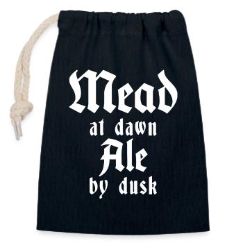 Liebesbier Mittelalterliches Met-Festival - Verschließbarer Geschenkbeutel aus Baumwolle (14x20cm) - Navy - Vorne