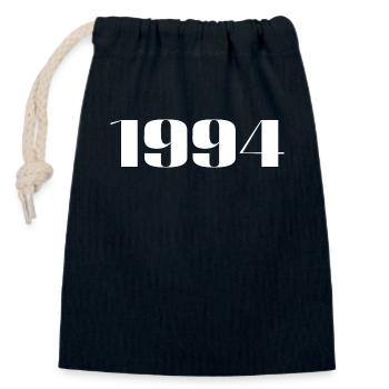 1994 - Gift born in 1994 - Closable cotton gift bag (14x20cm) - navy - Front