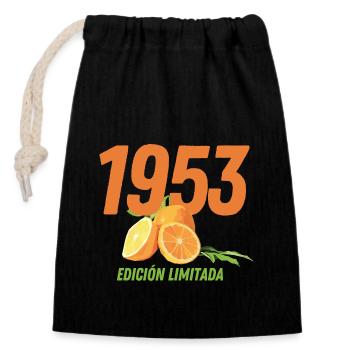 1953 - Edición Limitada - Verschließbarer Geschenkbeutel aus Baumwolle (14x20cm) - Schwarz - Vorne