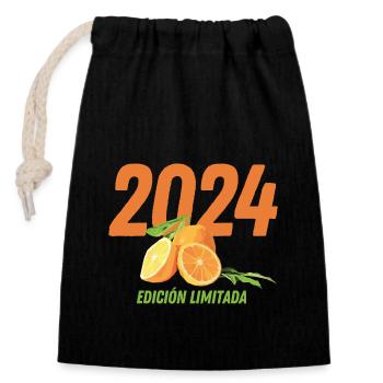 2024 - Edición Limitada - Verschließbarer Geschenkbeutel aus Baumwolle (14x20cm) - Schwarz - Vorne