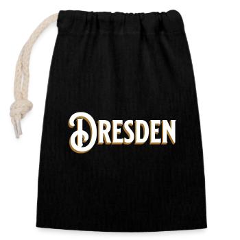 Dresden: A game of tradition and design - Closable cotton gift bag (14x20cm) - black - Front